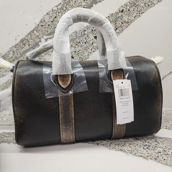 Coach Compass 25 Bag in Black Loved Leather NWT - Picture 8 of 14